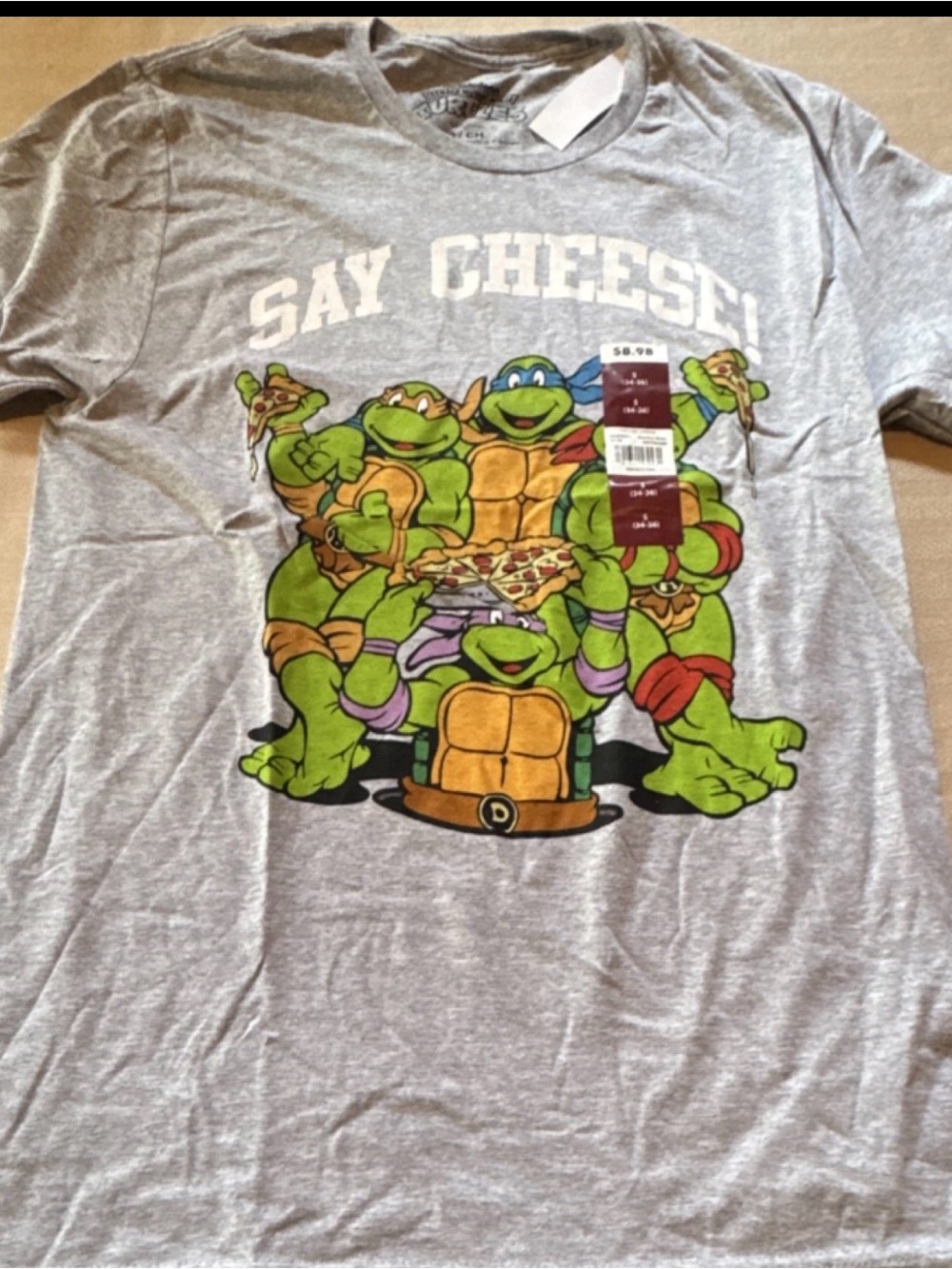 Nickelodeon Gray Teenage Mutant‎ Ninja Turtles Logo Tee
